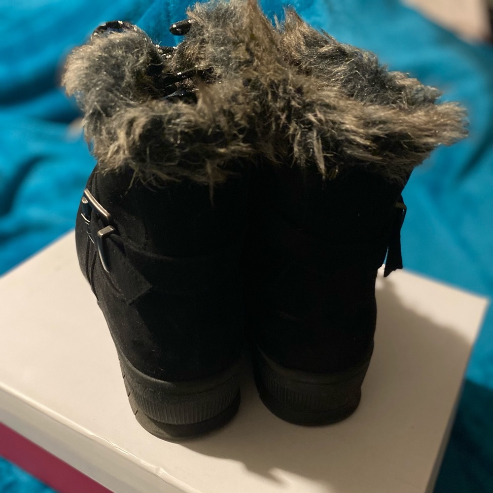 Just Fab Shawnmarie Black Boots-Worn a handful of times in great condition.